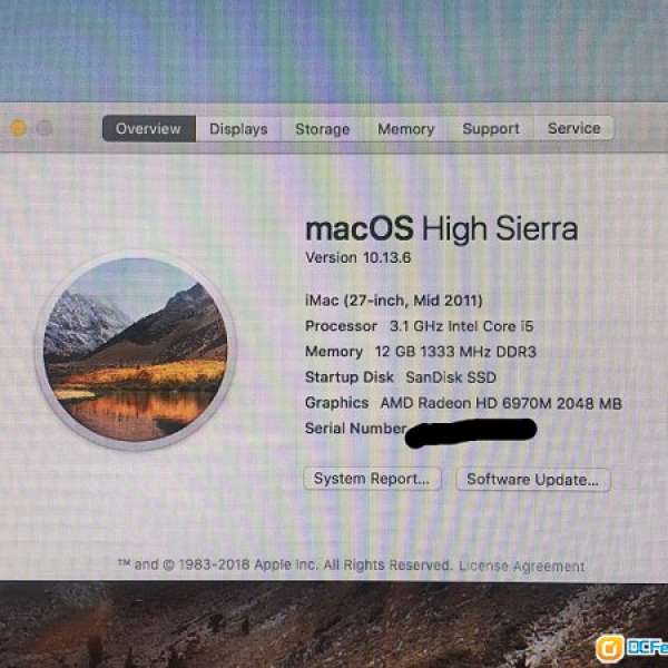 iMac 27"  2011, 960GB SSD, AMD 6970M 2GB, 12GB Ram