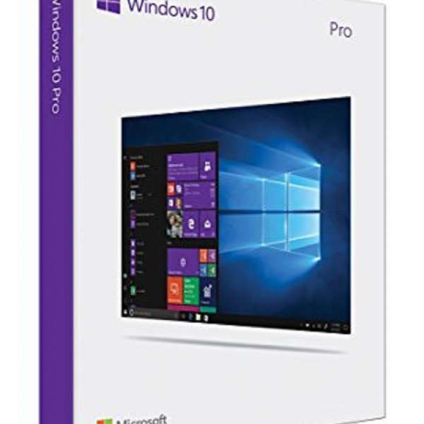 box盒裝 Windows 10 pro 64bit 香港繁體/英文版  win10