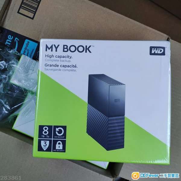 全新未開封 WD 8TB My Book Desktop USB 3.0 External Hard Drive 外置硬碟