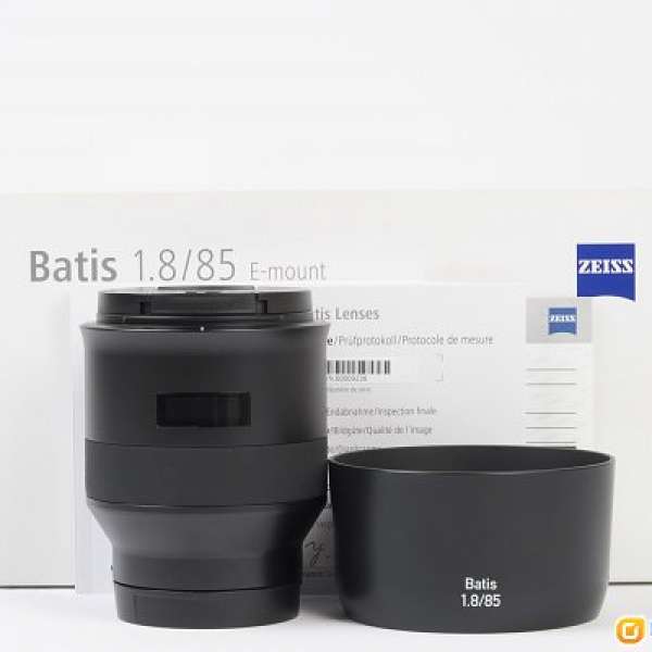 || Zeiss Batis Sonnar 85mm F1.8 T* - Sony FE Mount (HK Goods) $6800 ||