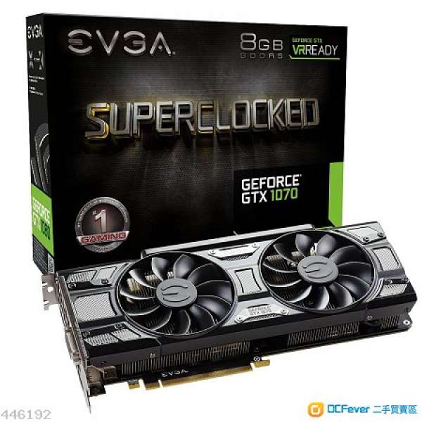 全新未開封 EVGA GeForce GTX 1070 SC GAMING 顯示卡