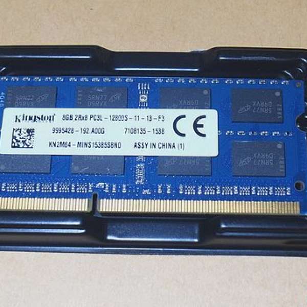 8GB Kingston DDR3 8G SO-DIMM Notebook RAM Memory 1600MHz 12800 記憶體 8GB