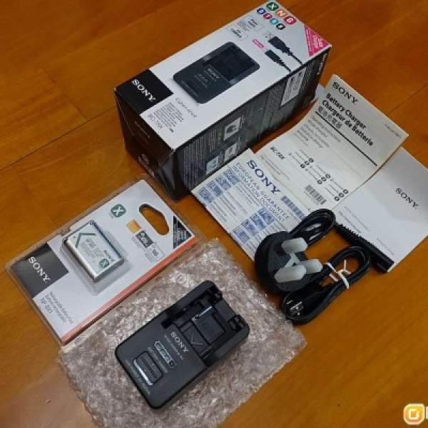 全新原裝 Sony BC-TRX 充電器 和 NP-BX1 電池 ( RX100 RX1R 系列適用 )