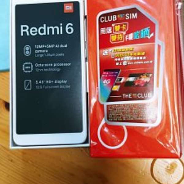 小米 紅米 redmi 6. 4+64 (gold) brand new