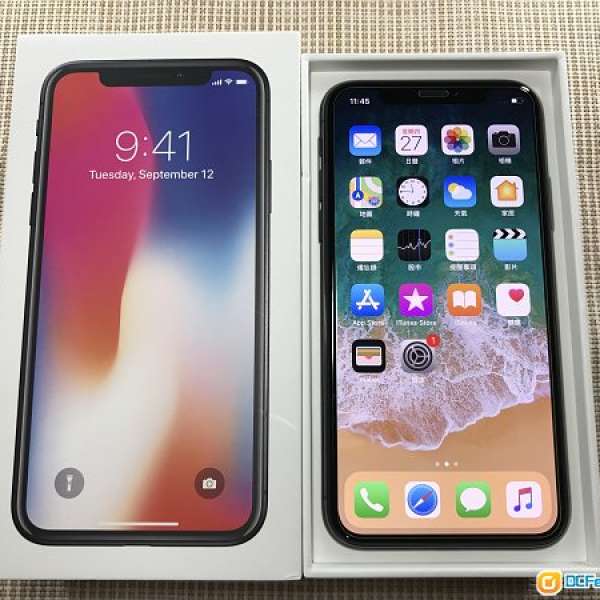 Apple iPhone X  *256GB 香港行貨 黑色*99.9%new ! *行保至*2/11/2018！完美質素 ！