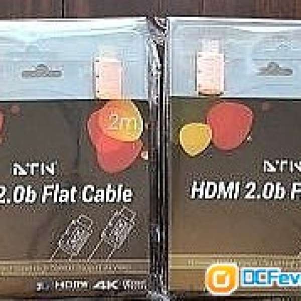 全新 ATN Super High Speed HDMI 2.0B 3D 4K Flat Cable 2m