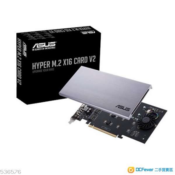 ASUS HYPER M.2 X16 NVMe SSD 擴充卡