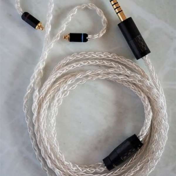 7N 單晶銅鍍銀8股152芯平衡耳機升級線UE900 SHURE TRN FENDER XBA SENNHEISER