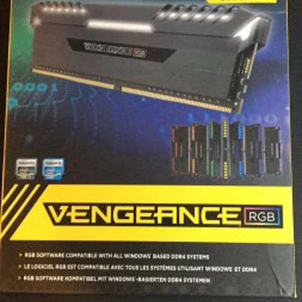 全新Corsair Vengeance® RGB 16G (2 x 8G) DDR4 RAM 3000MHz (有單盒有保養)