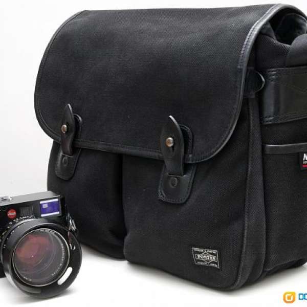 PORTER x NIKON Original Camera Shoulder Bag 用料講究，手工精緻，黑帆布相機袋
