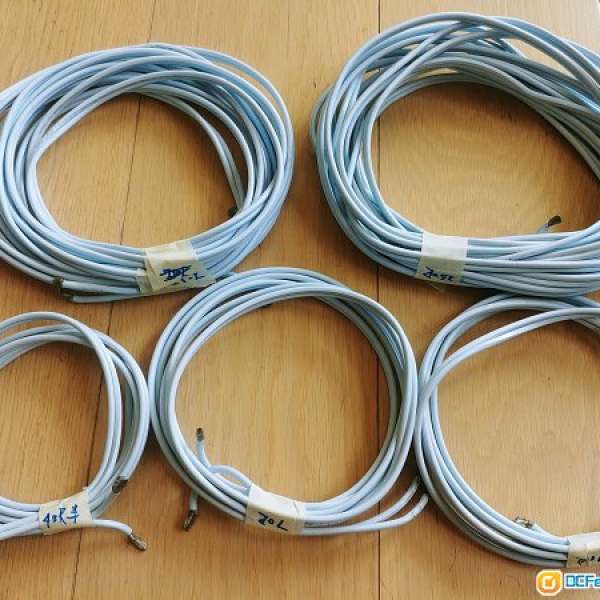 [5條不同長度散線] SUPRA cable CLASSIC 2X2.5, Made in Sweden