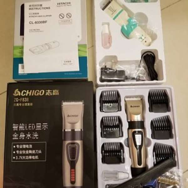 $500元2部（原價是1700元2部）全新原廠日立HITACHI及志高CHIGO電動剪髮器