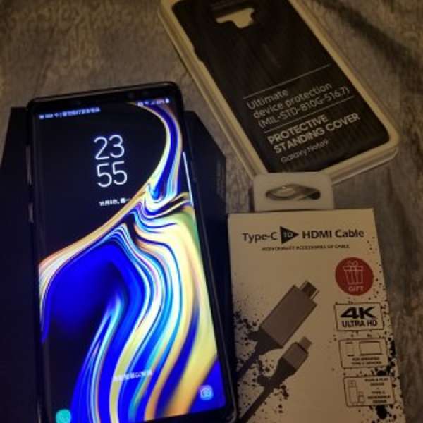 99%新行貨藍色Samsung Galaxy Note9 note 9 全套齊