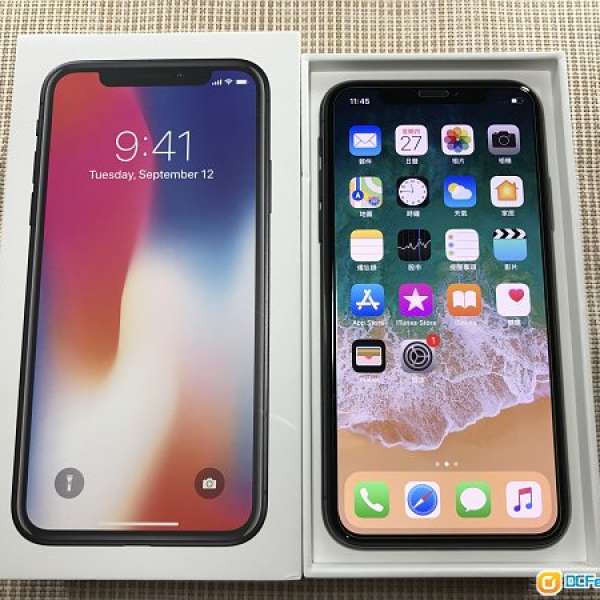 Apple iPhone X  *256GB 香港行貨 黑色*99.9%new ! *行保至*17/4/2019*完美質素！...