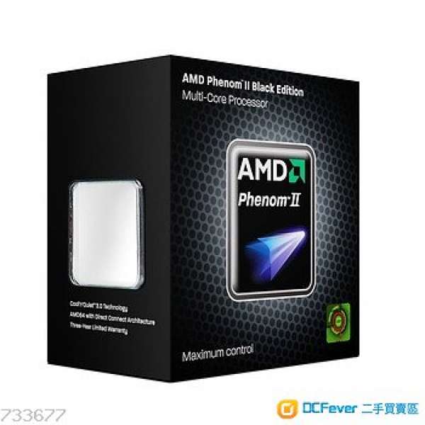 AMD Phenom II X4 965 Black Editon 3.4G 連塔散+風扇