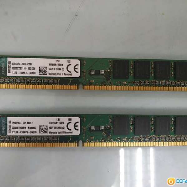 Kingston DDR3 4g Ram x 2 for desktop