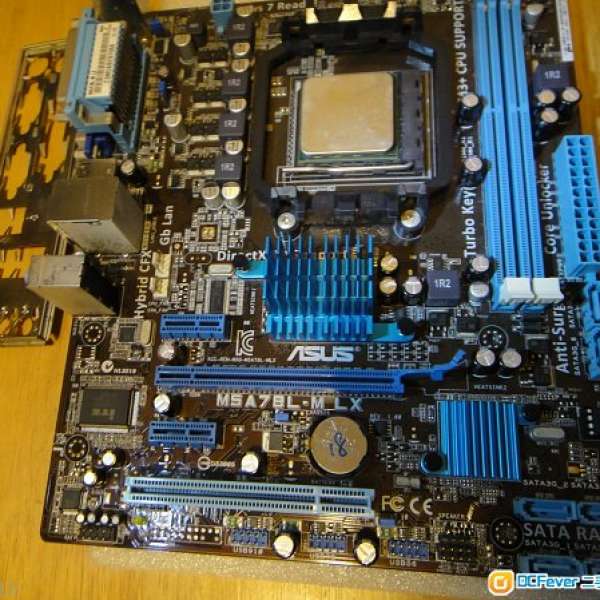 ASUS M5A78L-M LX 主版 Socket AM3 AM3+送 四核心CPU 605e