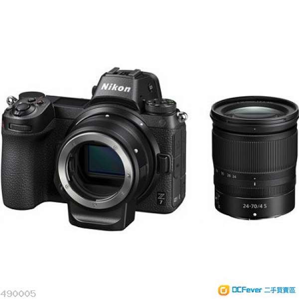 Nikon Z7 + NIKKOR Z 24-70mm f/4 S + FTZ Adapter Kit (水貨，只買入10日，近乎全新)