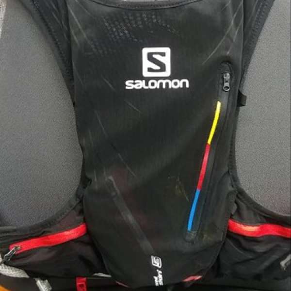 New Salomon Advanced Skin S-Lab 5 set 100% new 全新黑色背囊, 水袋 背包