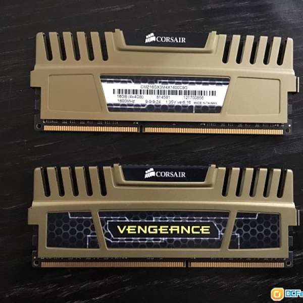 Corsair Vengeance DDR3L 1600 4GB x 2 行貨永久保養