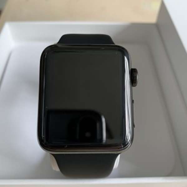 Apple Watch S3 42mm 黑色不鏽綱