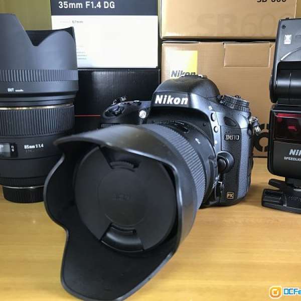 Nikon D610及SB600, Sigma 35及85