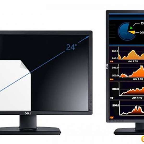 9成新DELL 24 吋IPS寬螢幕U2412M