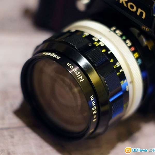 Nikon Nikkor-O 35mm 1:2 35/2 大光圈廣角 / 標準 手動 老鏡, 已改Ai 可用於各數碼相...