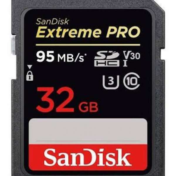 全新100%SANDISK SDHC-32GB EXTREME PRO (95MB) 記憶咭*3