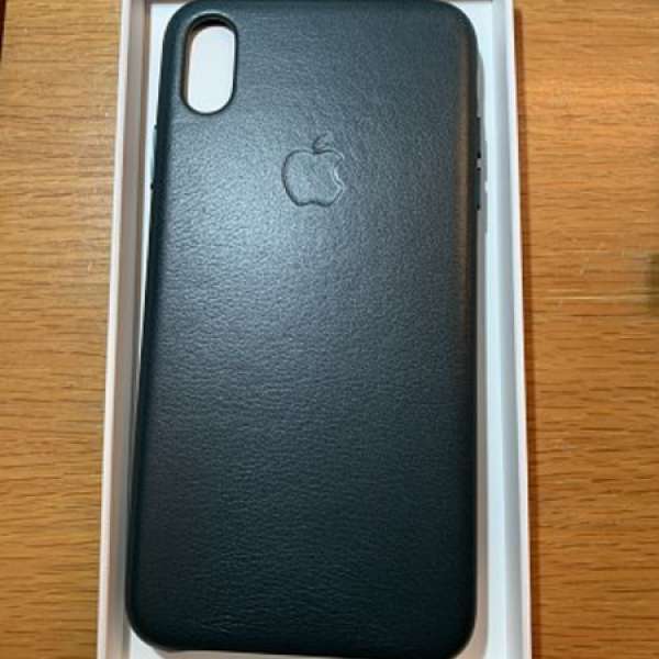 Iphone xs max leather case forest green 99% new