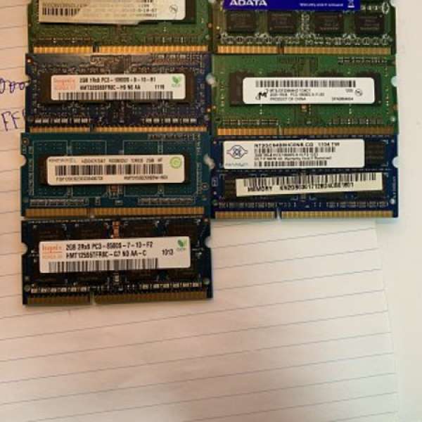 3條4GB 7條2GB ddr3 notebook ram 不散賣