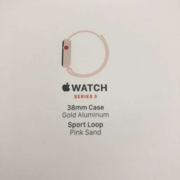 Apple Watch Series 3 (GPS + Cell) LTE (玫瑰)金色 38mm