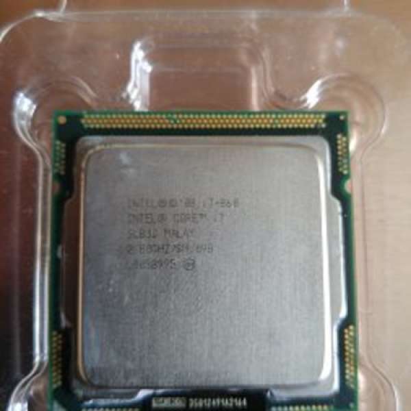 Intel i7 860 主頻2.8GHz Turbo 3.46GHz (LGA 1156 100% WORK)