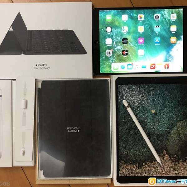 99% 新 iPad Pro 10.5” 灰色64gb +  Pencil + Smart Keyboard + Smart Cover