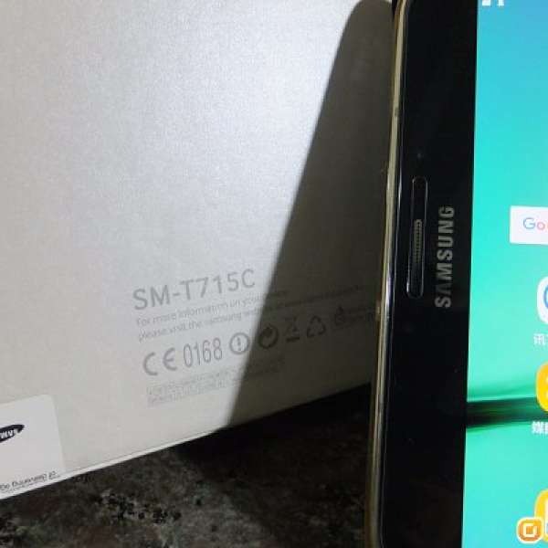 放90%新無花SAMSUNG  TAD S2 715C 4G Lte可插sim卡打電話8"pad 全套=$1200