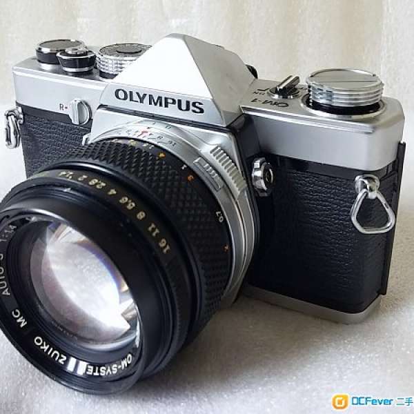 Olympus OM-1 銀色 連 50/1.4標準鏡
