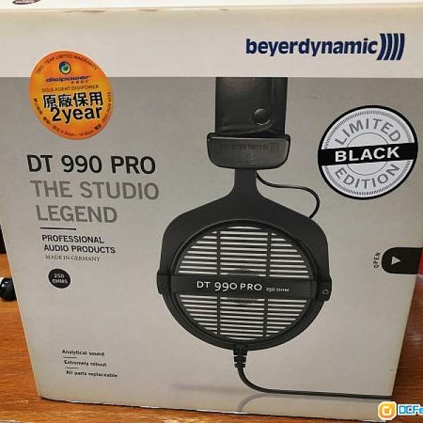 出售二手Beyerdynamic DT 990 Pro耳機 黑色行貨 - Made in Germany