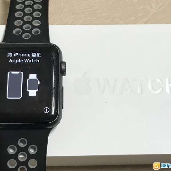 Apple watch 第二代 series 1 42mm Aluminum Black 80%新
