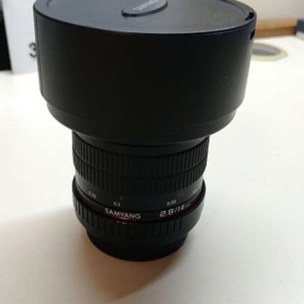 95%新 Samyang 14mm f2.8 手動對焦 (for canon EF mount)