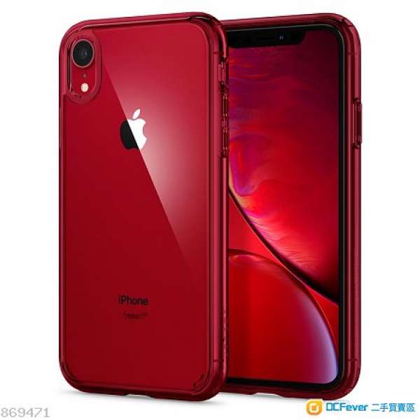 100% new SPIGEN SPG iPhone XR Case Ultra Hybrid Red (紅色)