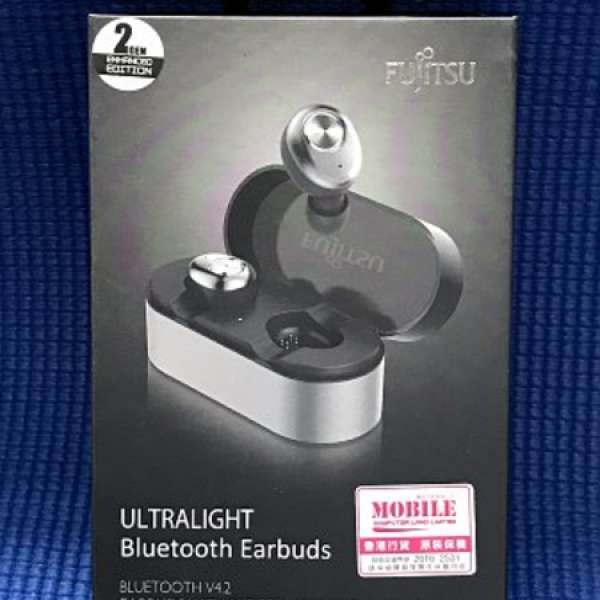 全新未開箱Fujitsu M310BTSE (2nd GEN) 藍牙 4.2無線耳機