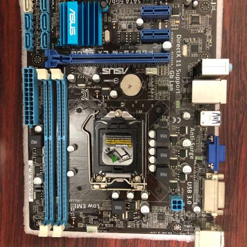 二手 ASUS P8B75-M LX PLUS B75 DDR3 USB3 LGA1155 MATX MB