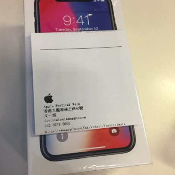 全新iPhone X 64GB 黑色: 100% new/全套/行貨/有單/有保養/未啟用