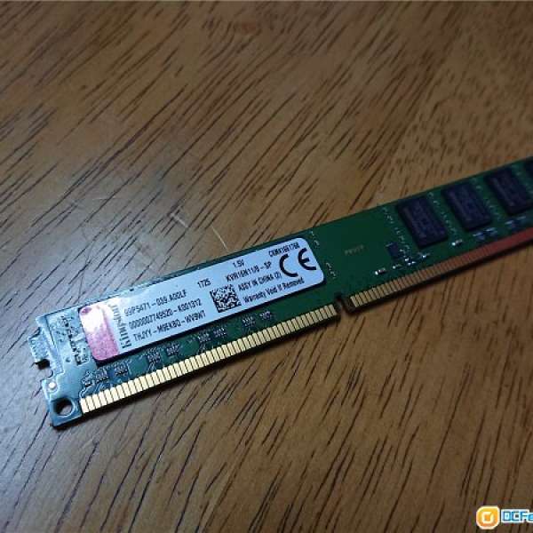 Kingston DDR3-1600 8GB 一條