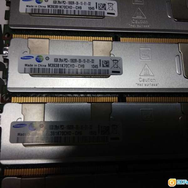 Samsung  2RX4 PC3-10600R 8GB ECC Ram 服務器 Server Ram