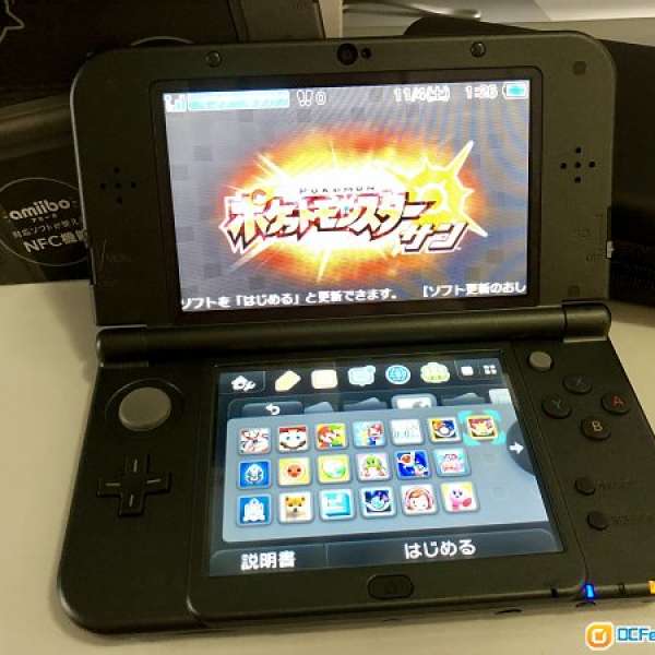 [99新] New 3DS LL 黑色 連64GB卡 B9破解開機即玩