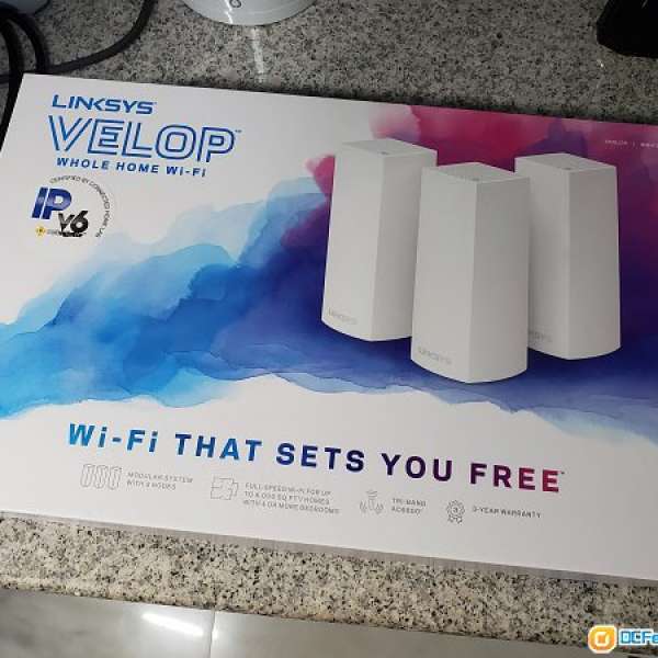 Forsale: Linksys Velop Tri-band Mesh WIFI System (3-Pack) (HK goods)