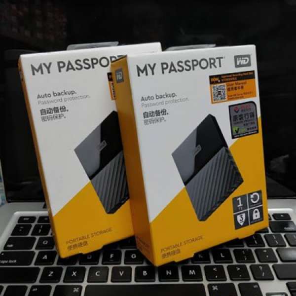 WD 1TB Passport 外置硬碟，合 PS4／Pro／Xbox One 用，全新未開盒，有單有香港VST...