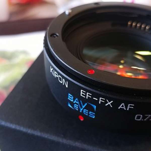 全新Canon轉富士mount自動對焦減焦距0.7x