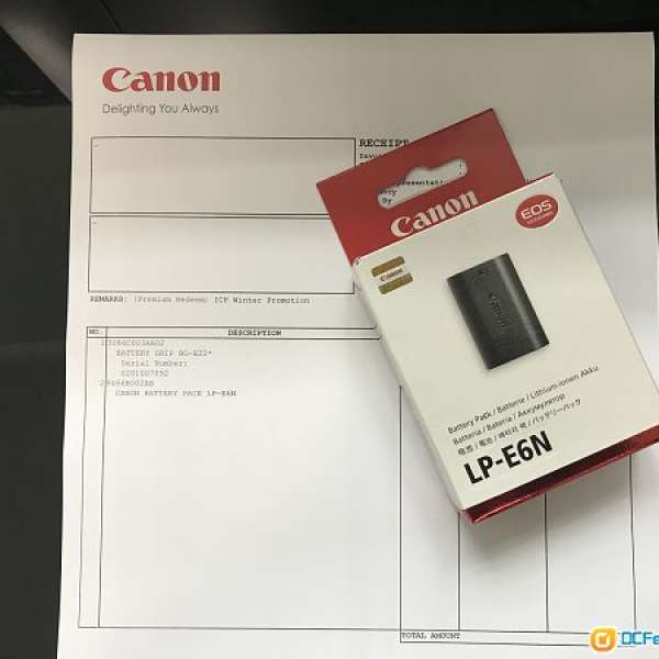 全新Canon LP-E6N Battery